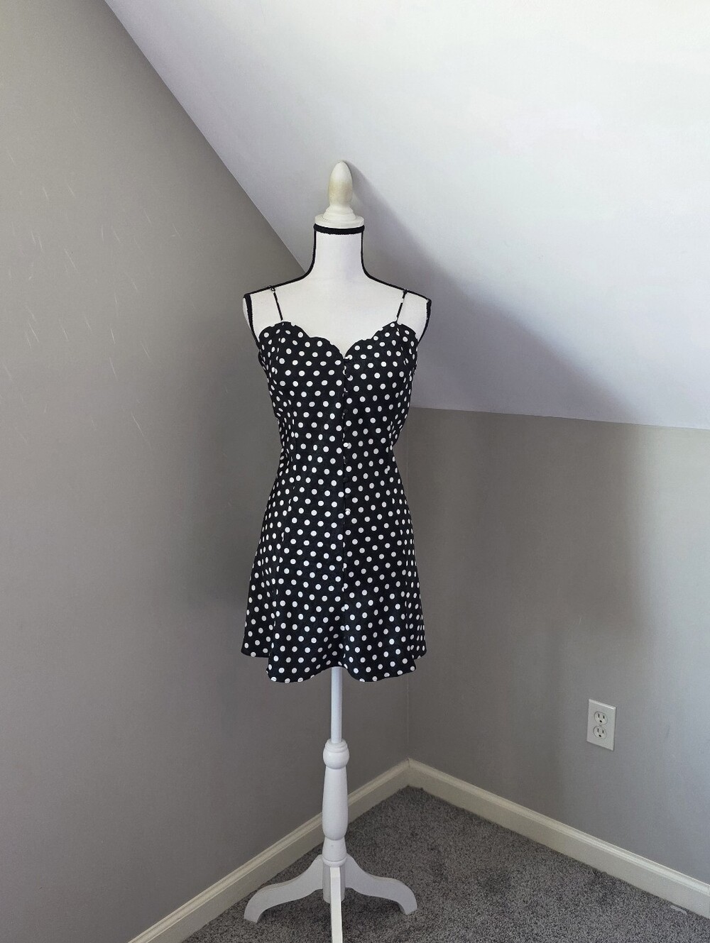 Victoria's Secret Gold Label Polka Dot Slip Dress